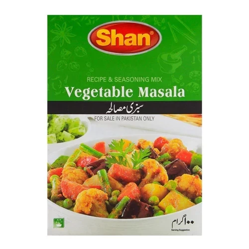 Shan Vegetable Recipe Masala