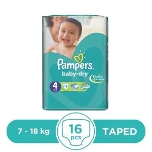 Pampers Taped 7 To 18kg - 16Pcs